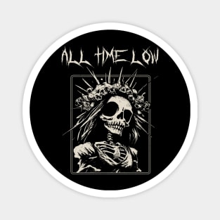 all time low bridge skull Magnet